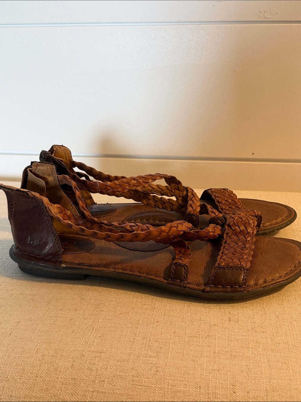 b.o.c. Braided straps brown Women's Sandals - Picture 3 of 6